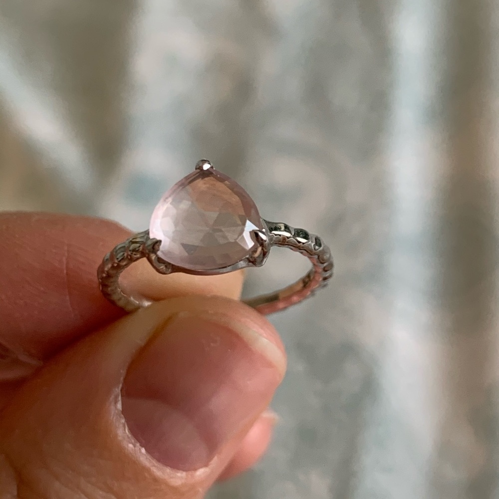 Genuine Rose Quartz Ring